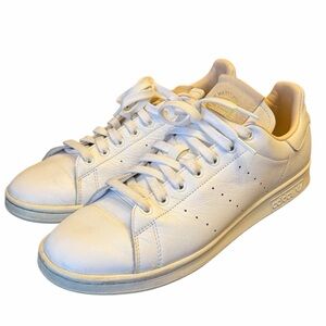 adidas Stan Smith Solid White Sneakers Men’s Size 10 #123441793